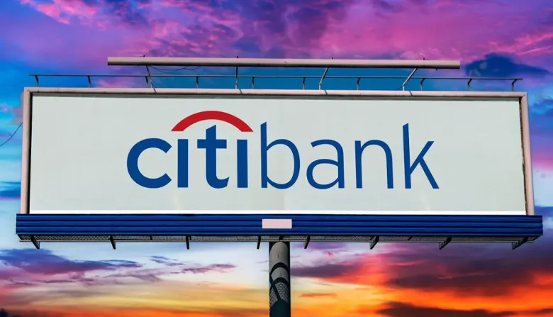 The Citibank logo with the red arc, was designed by Paula Scher.
