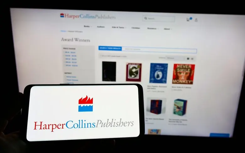 Image of the HarperCollins Publishers logo, designed by Ivan Chermayeff.
