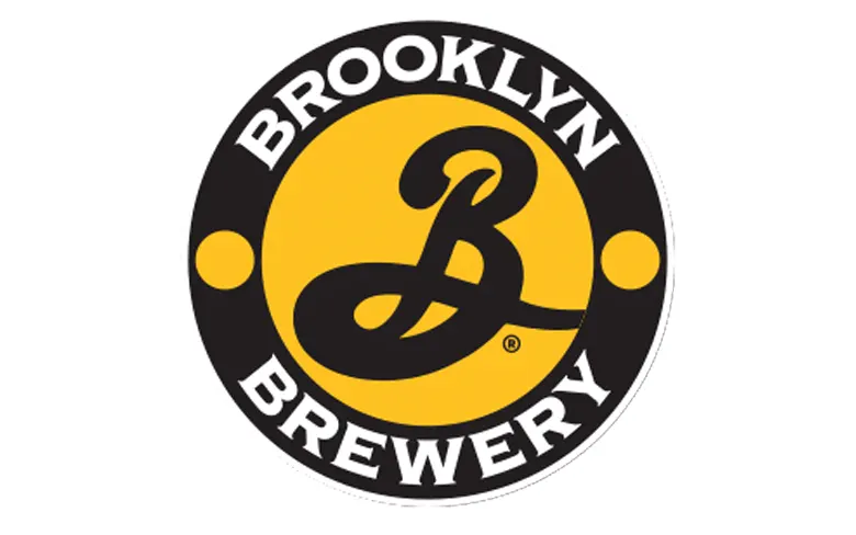 The circular Brooklyn Brewery logo with a stylized 