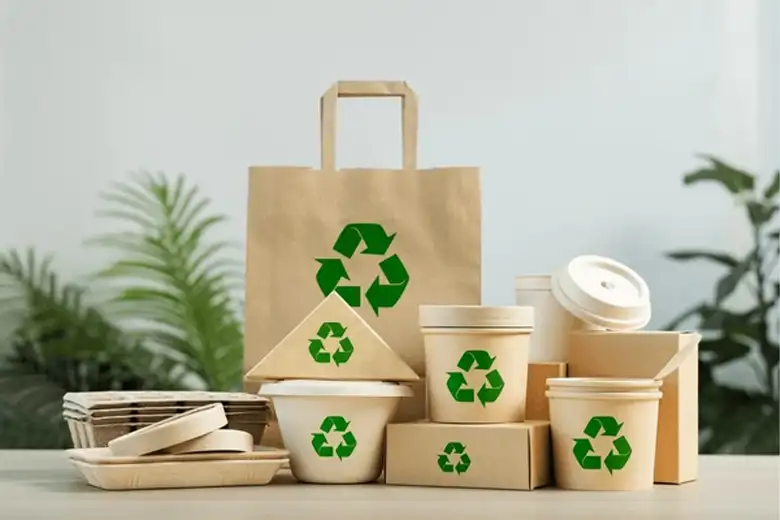 An example of biodegradable product packaging design. An example of biodegradable product packaging design.