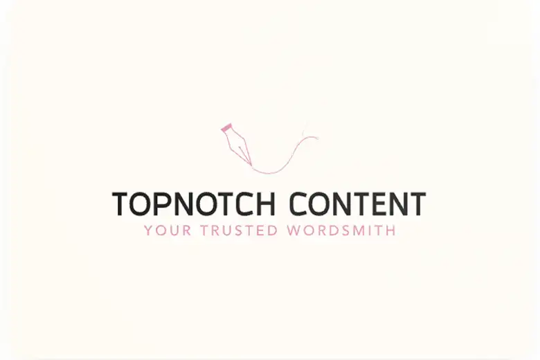 AI-generated logo for TopNotch Content, a professional writing agency
