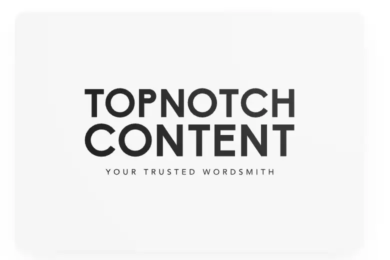 AI-generated logo for Topnotch Content, 