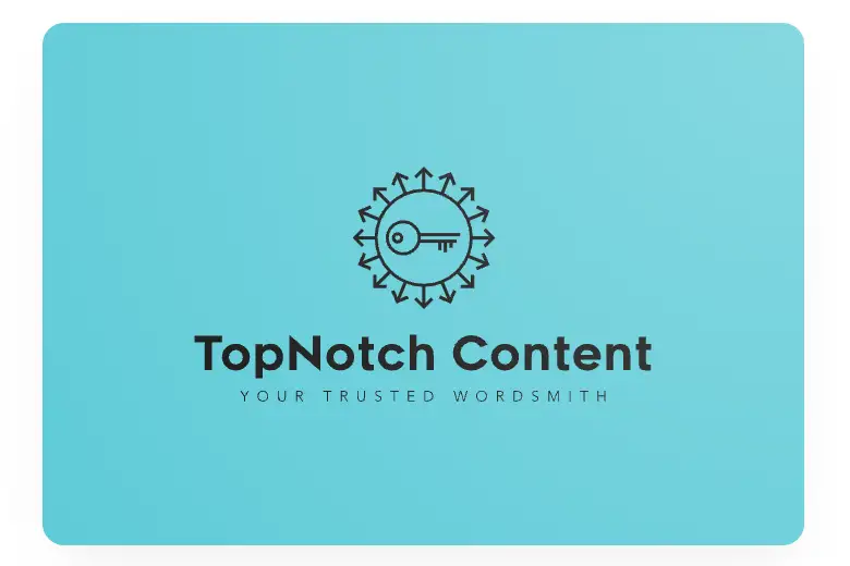 AI-generated logo for TopNotch Content, 