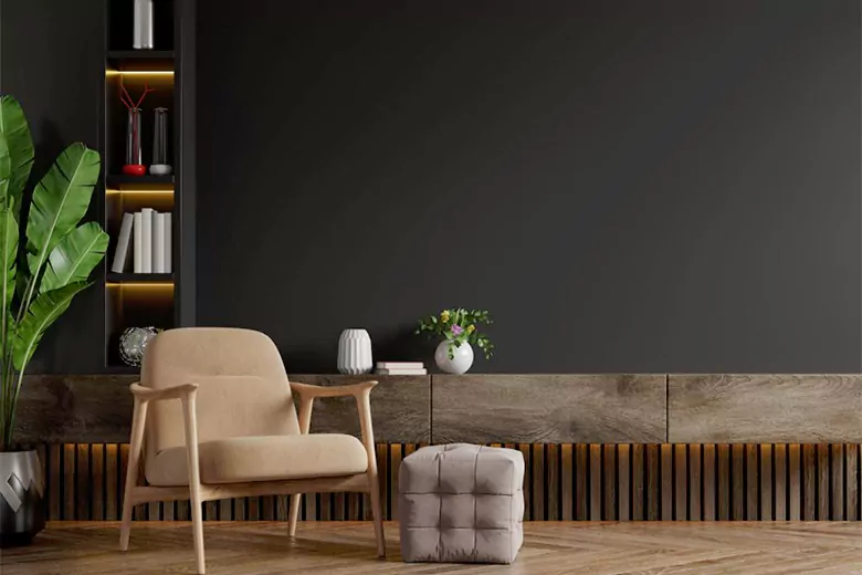 A living room in Scandinavian style A living room in Scandinavian style