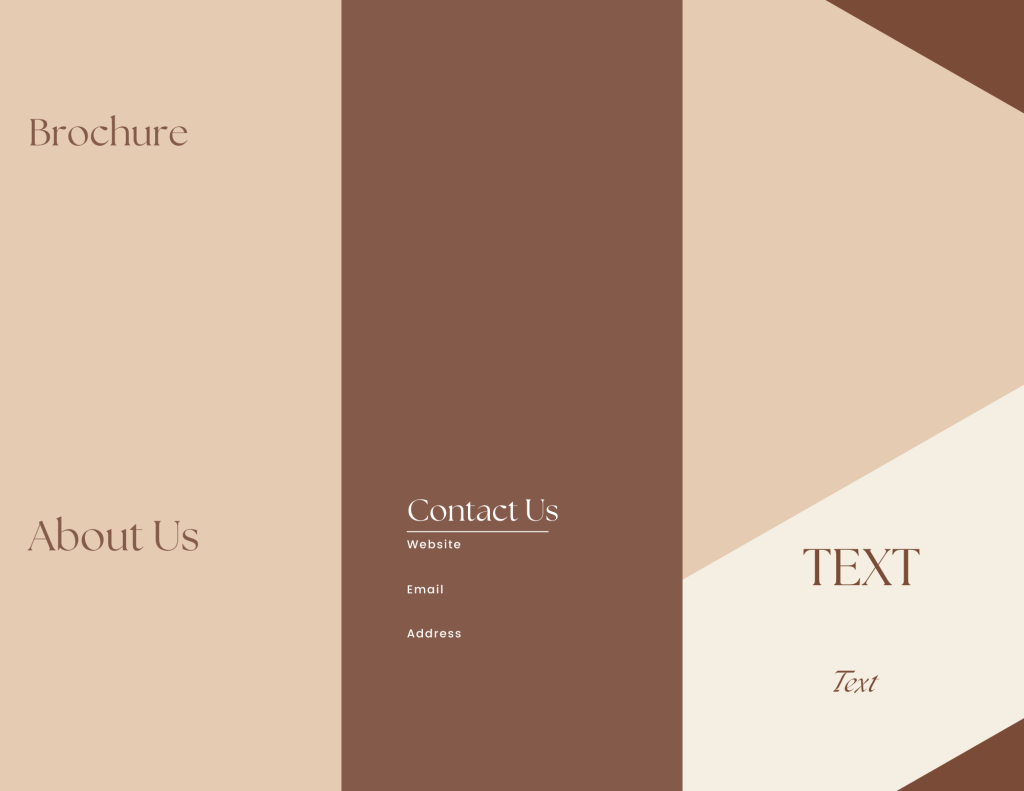 Simple trifold brochure graphic design templates for your business needs.