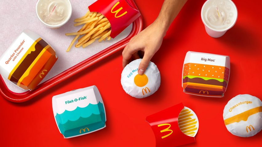 Picture of McDonald's packaging showcasing vibrant brand design with iconic colors and logo.
Picture of McDonald's packaging showcasing vibrant brand design with iconic colors and logo.