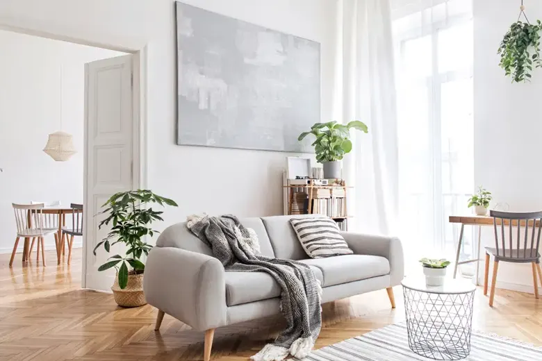 Modern Scandinavian Design with classic white backdrop Modern Scandinavian Design with classic white backdrop