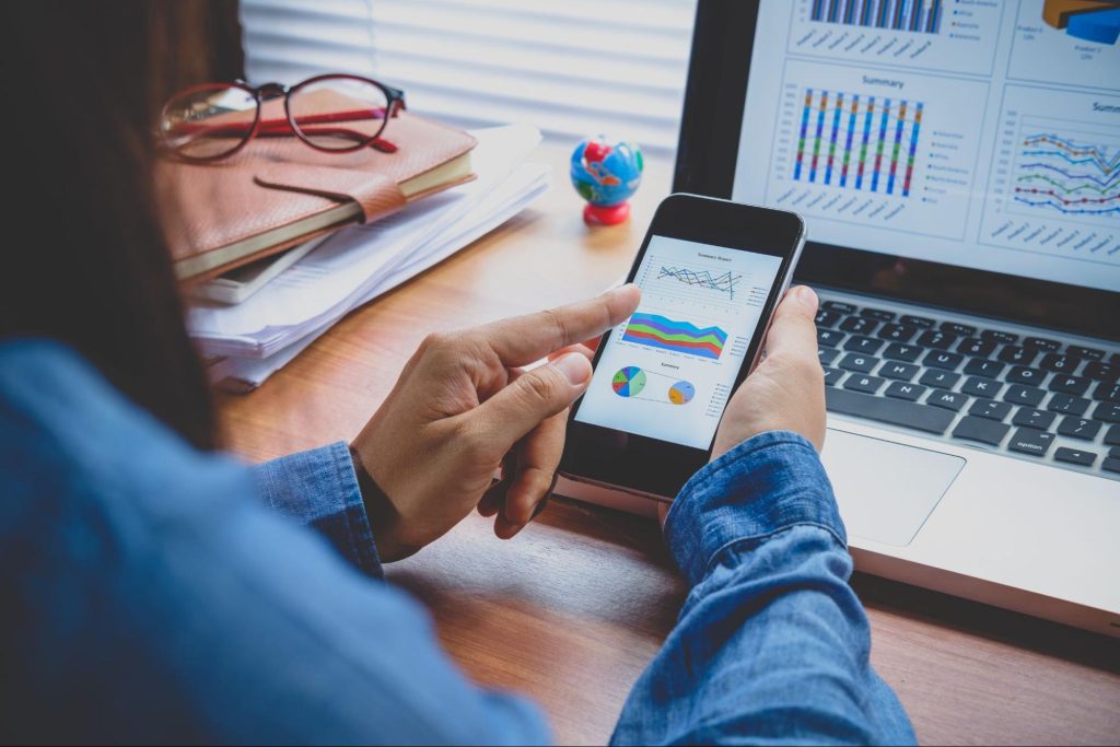 A person working on designing a Dashboard UI design
