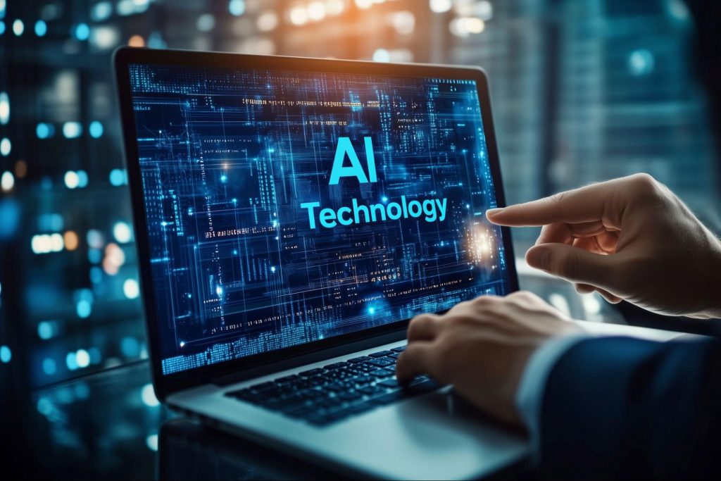 Man using AI technology to create logos
Man using AI technology to create logos