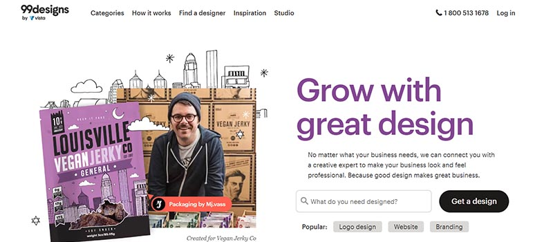 A snapshot of 99designs
