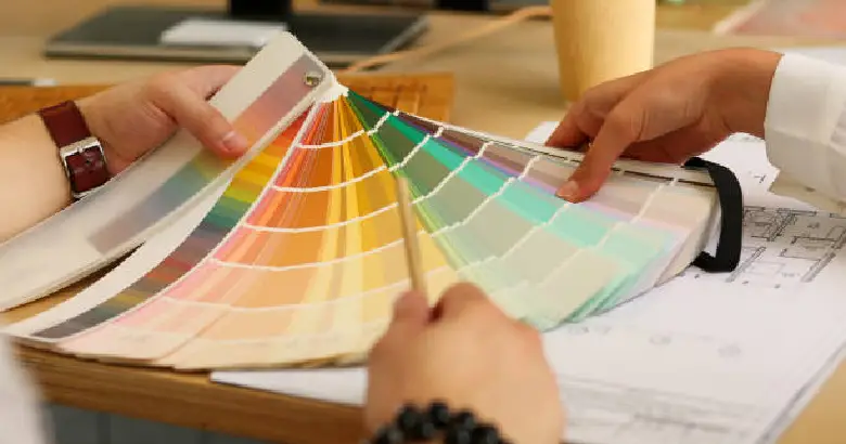 Color pallets with different hex colors.