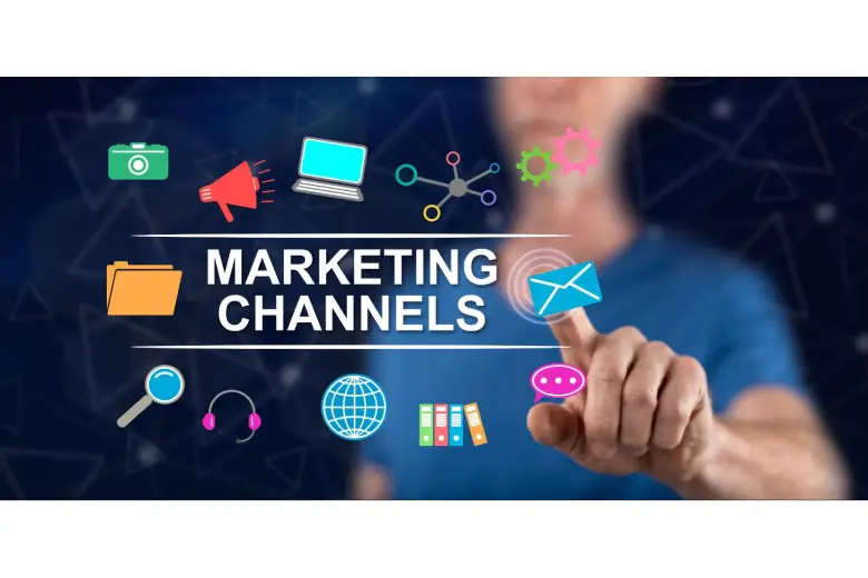Picture of different marketing channels used in digital marketing.
