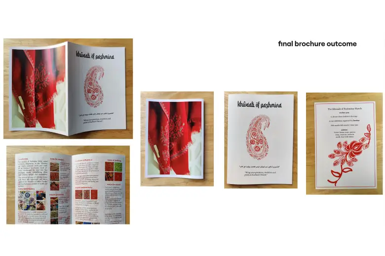 Picture of the final brochure.
