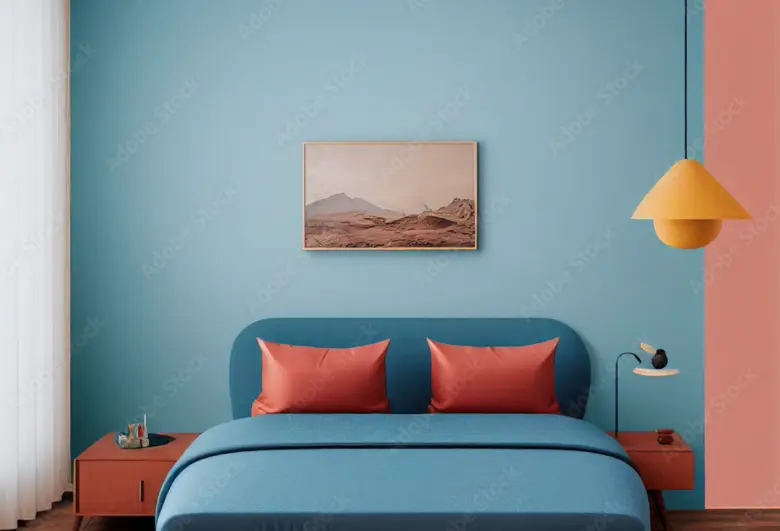Colour pop bedroom design idea.
Colour pop bedroom design idea.