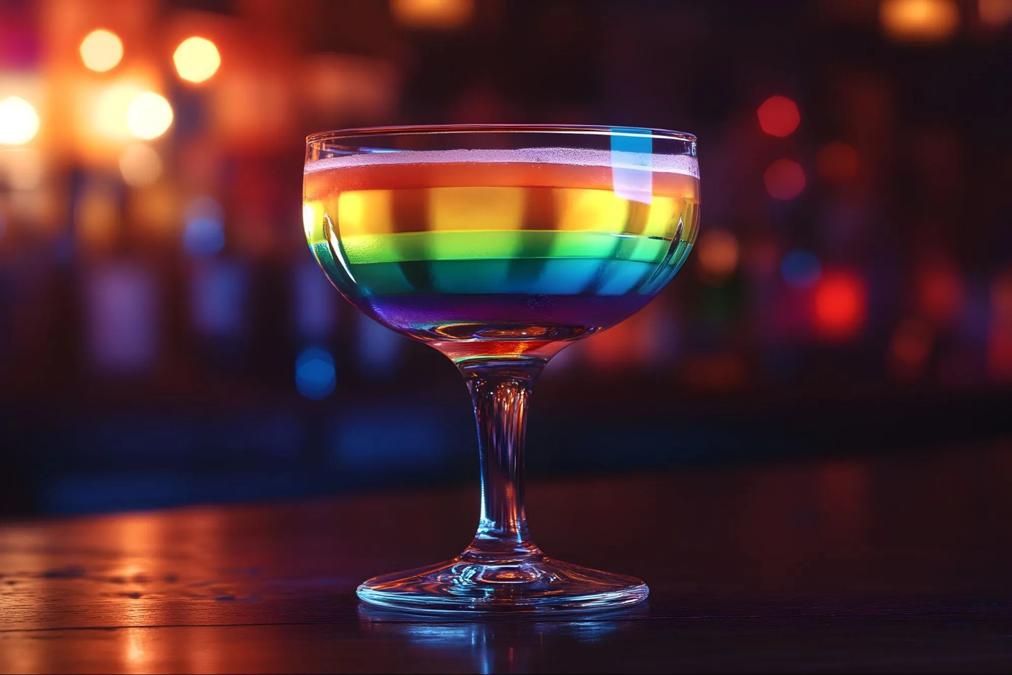 Rainbow-tinted glassware
Rainbow-tinted glassware