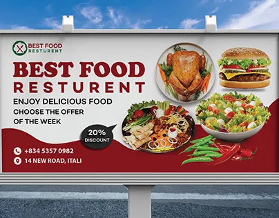 A banner design idea for restaurants
A banner design idea for restaurants