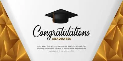 A banner design for congratulating graduates
A banner design for congratulating graduates