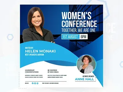 A vibrant banner design idea for a conference
A vibrant banner design idea for a conference