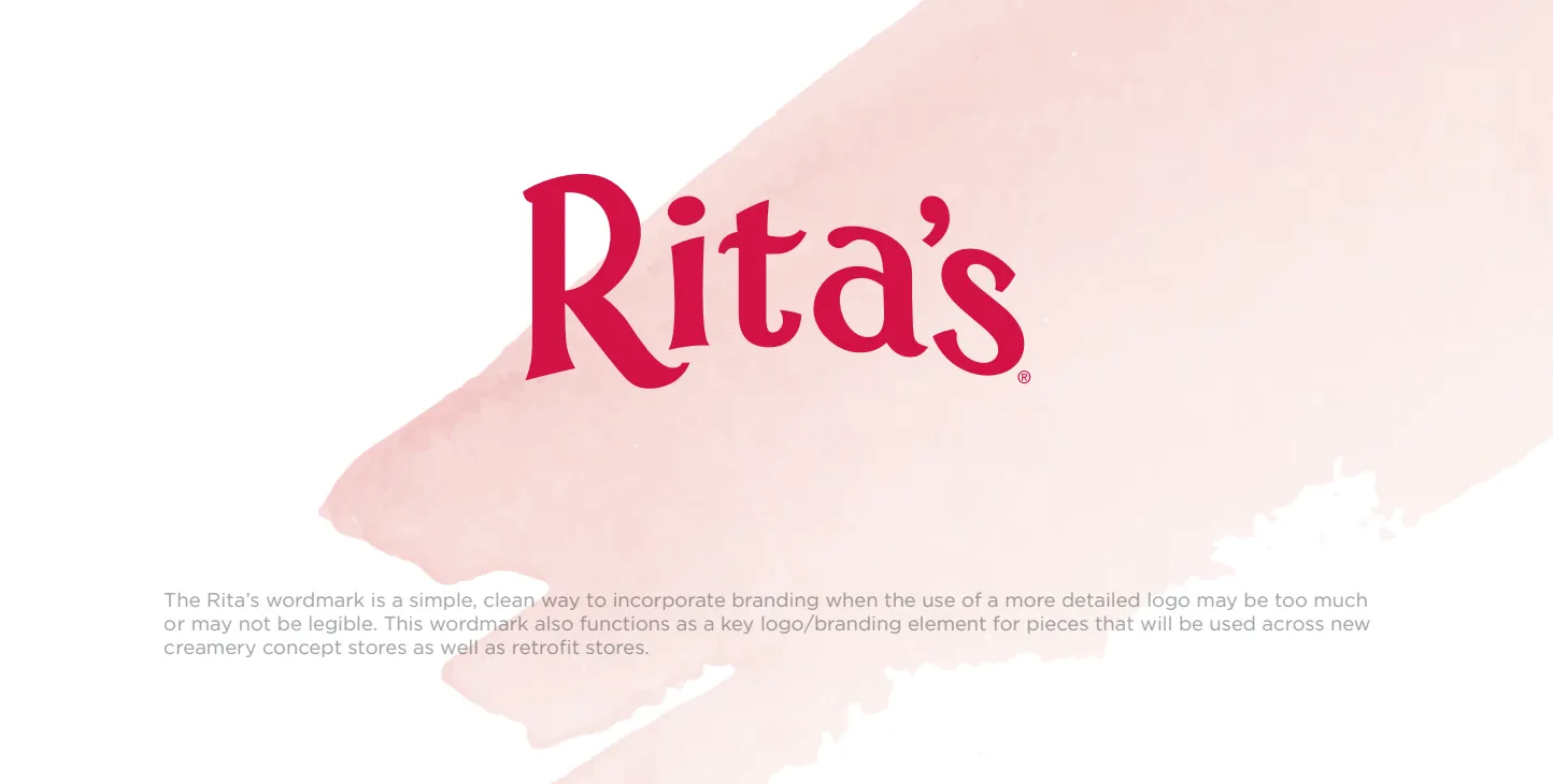 Rita's wordmark.
Rita's wordmark.