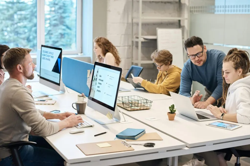 Graphic design team.
Graphic design team.