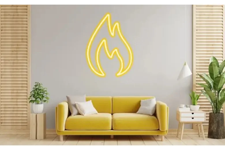 Sustainable LED custom neon sign displayed on a wall, combining eco-friendly lighting with modern look. Sustainable LED custom neon sign displayed on a wall, combining eco-friendly lighting with modern look.