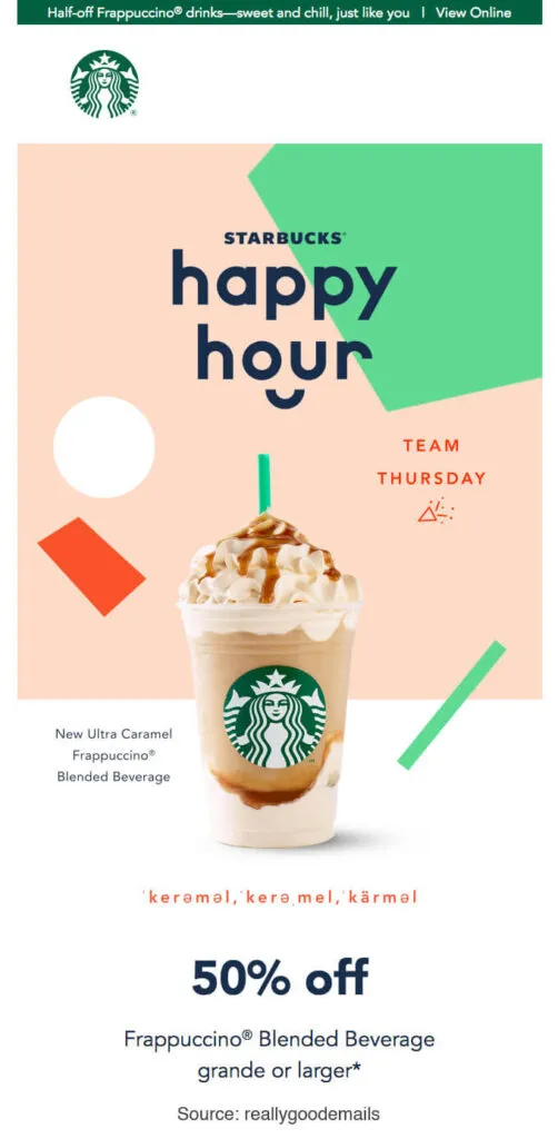 Starbucks Email Ad Campaign
Starbucks Email Ad Campaign