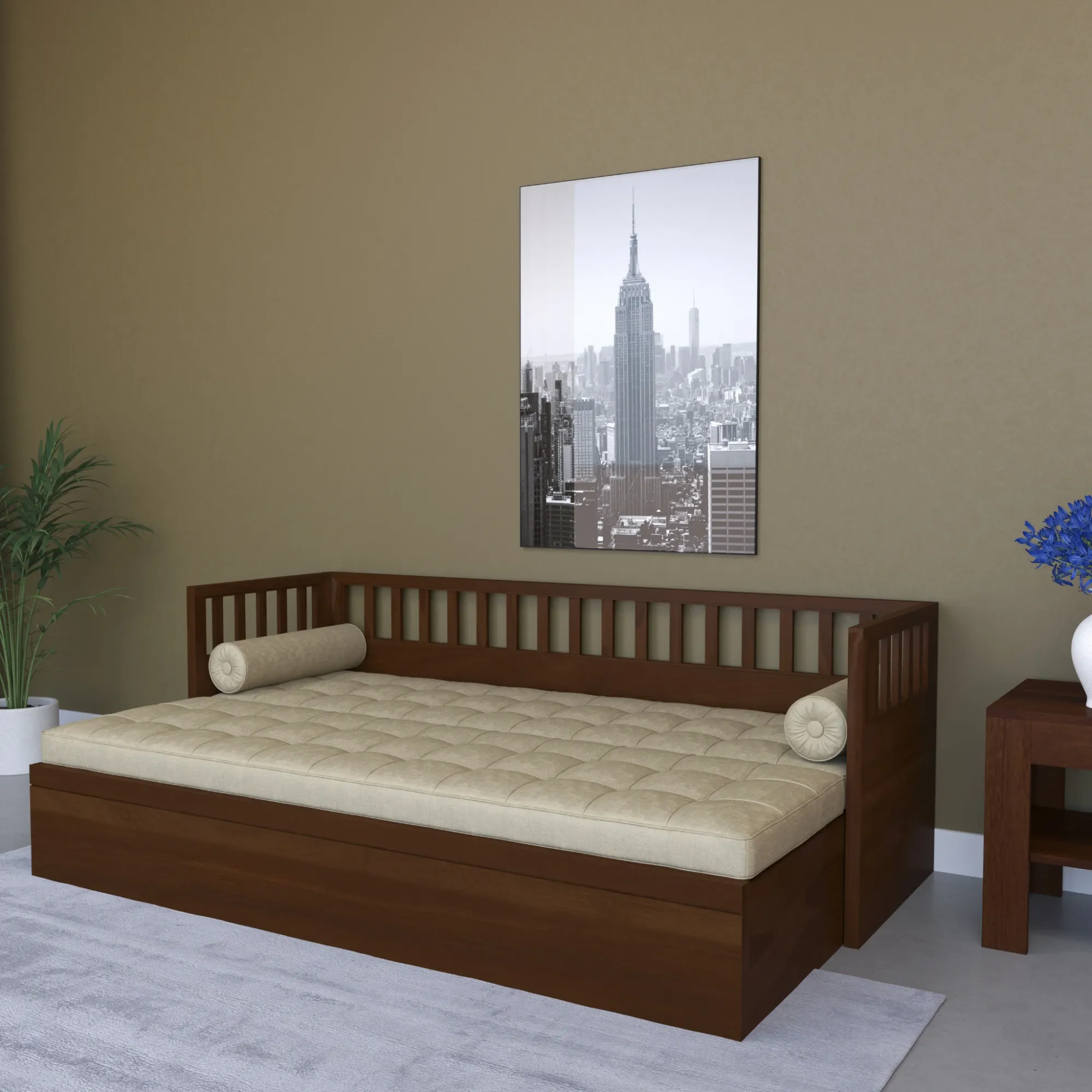 A Diwan cum bed
A Diwan cum bed
