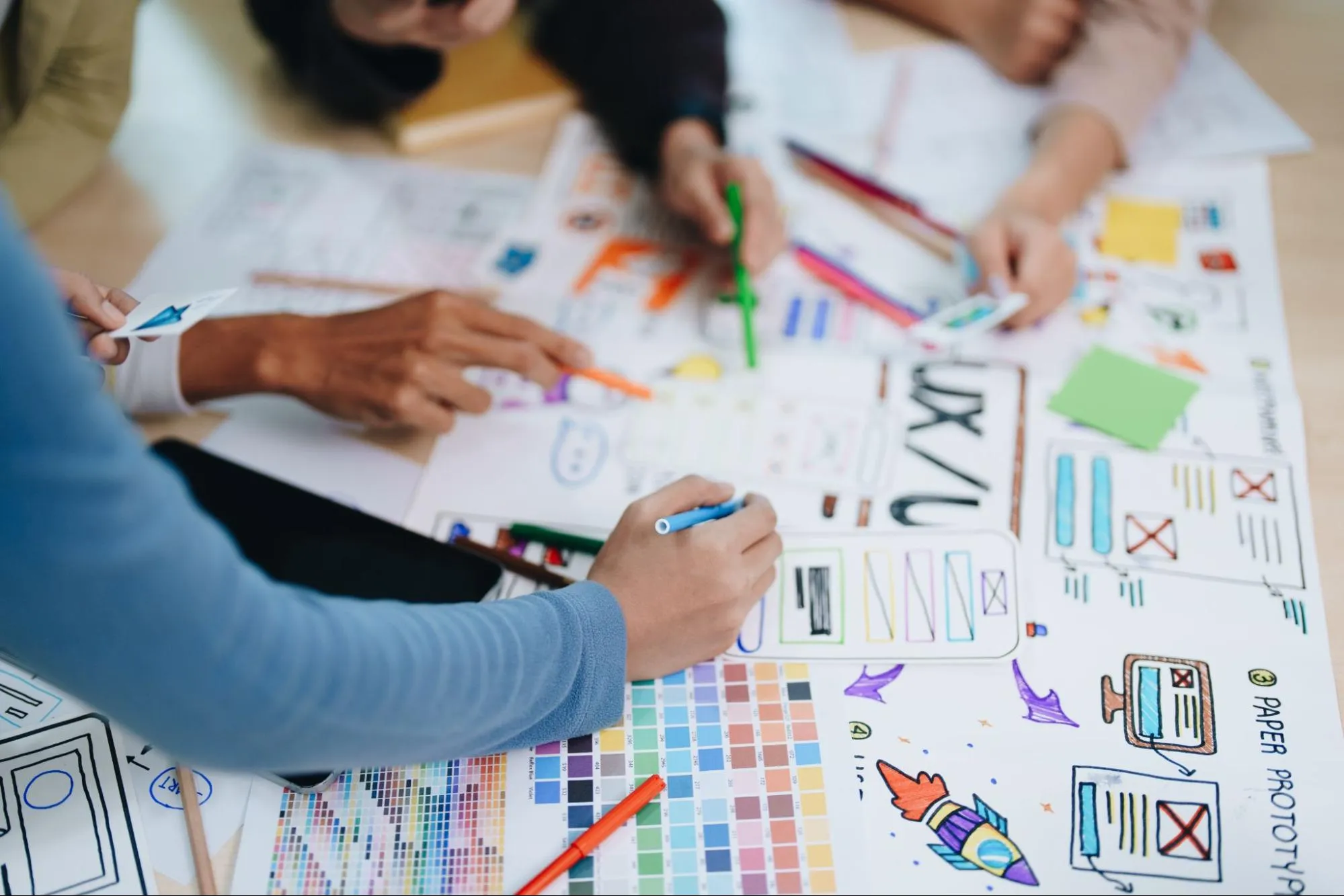 A group of designers working on a project
A group of designers working on a project