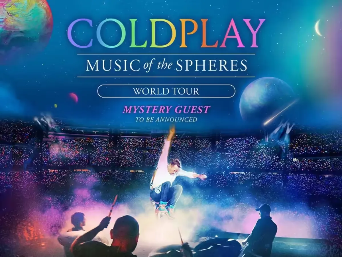 Coldplay's Concert Ad Poster
Coldplay's Concert Ad Poster