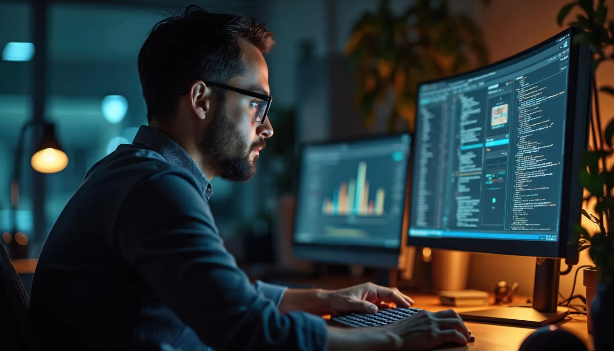 A designer using AI to create layouts and reports
A designer using AI to create layouts and reports