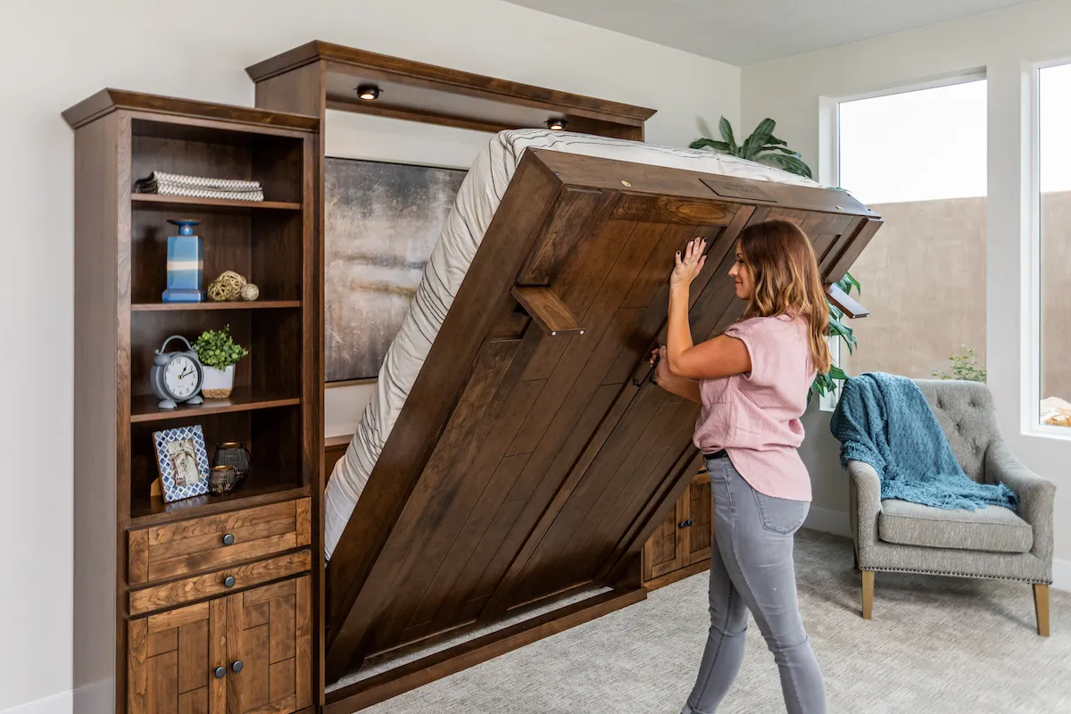 A murphy bed to save space
A murphy bed to save space