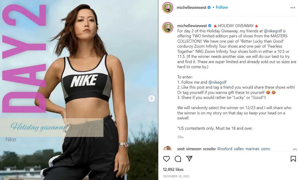 Nike's influencer ad campaign
Nike's influencer ad campaign
