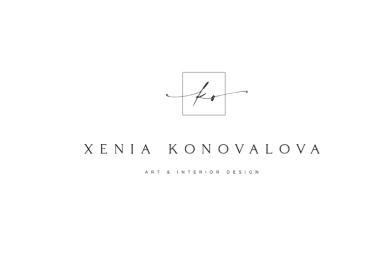 Xenia Ko interior design logo.
