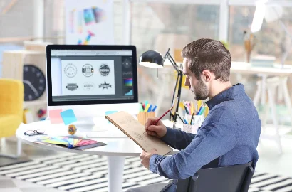 Interior design logo designer.