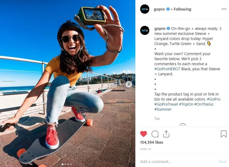 GoPro Instagram post GoPro Instagram post