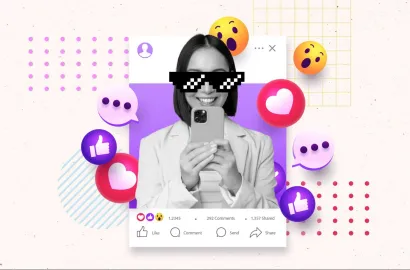 Social media graphics.