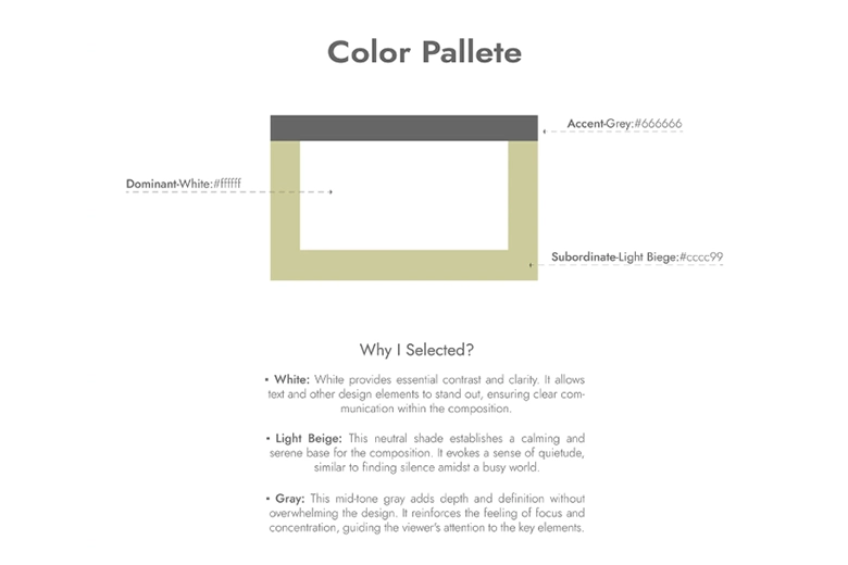 The color palette for the poster
