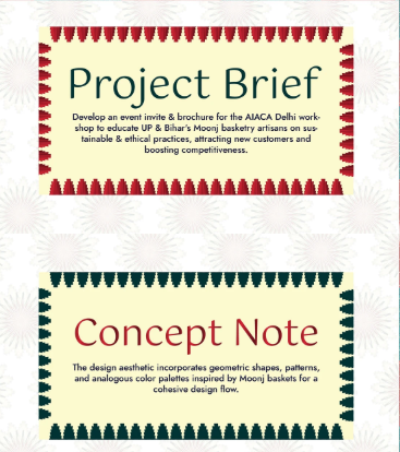 Project brief and Concept note for Vinay's brochure project Project brief and Concept note for Vinay's brochure project