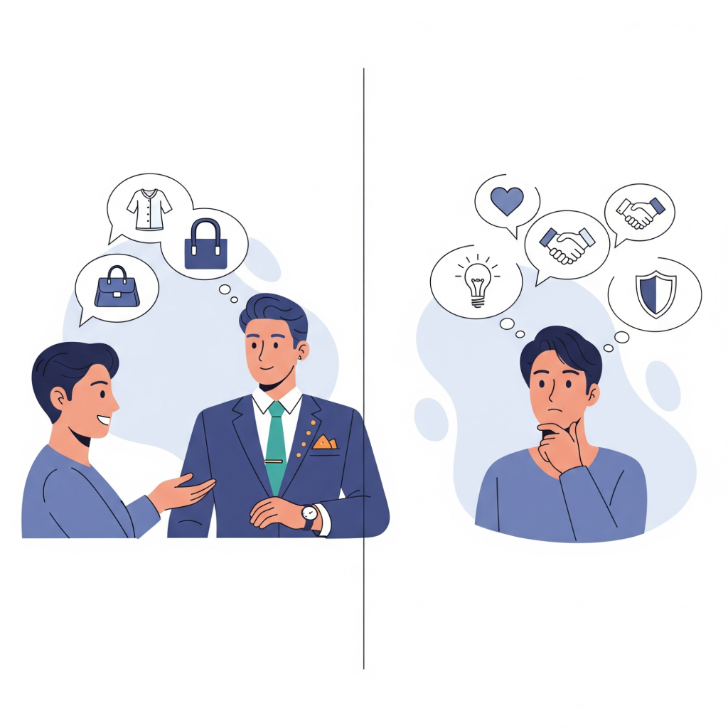 Difference between visual and brand identity.