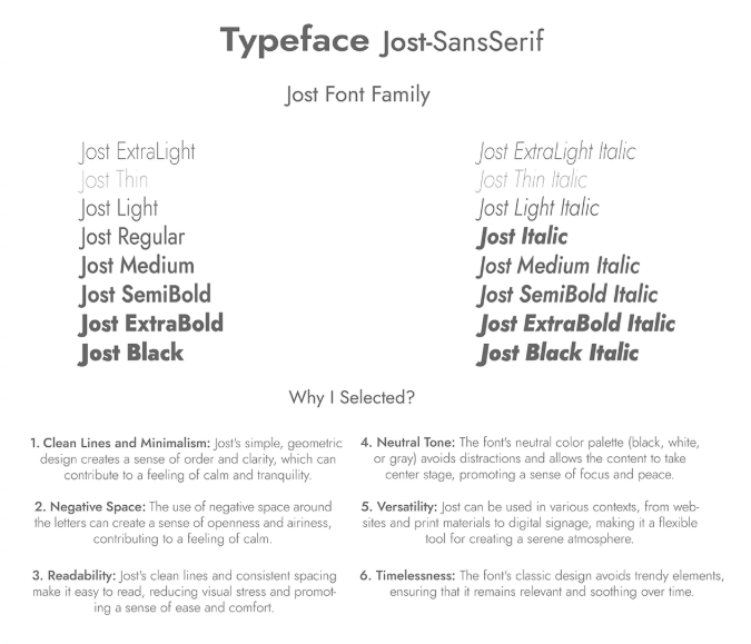 Font selection for the poster
Font selection for the poster