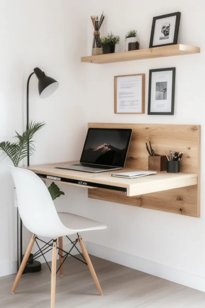 Floating desk for study room.
Floating desk for study room.