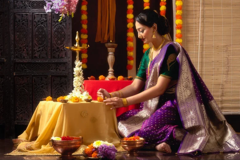 Dussehra decoration.
