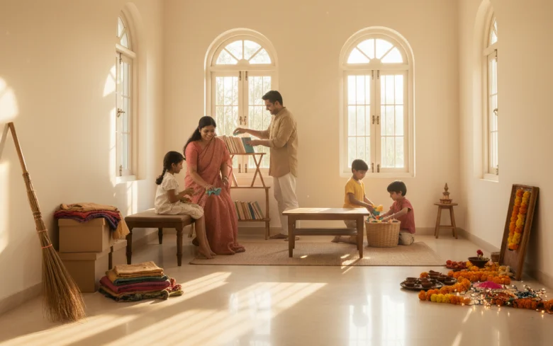 Preparing home before decorating.
