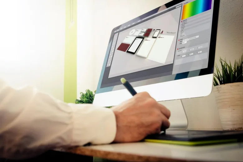Product designer working on a project