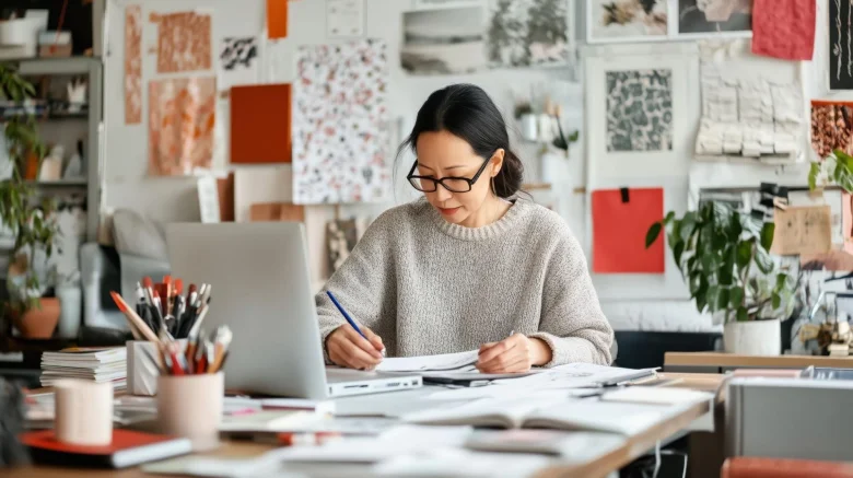Learner enrolled in a graphic design course received as a gift
