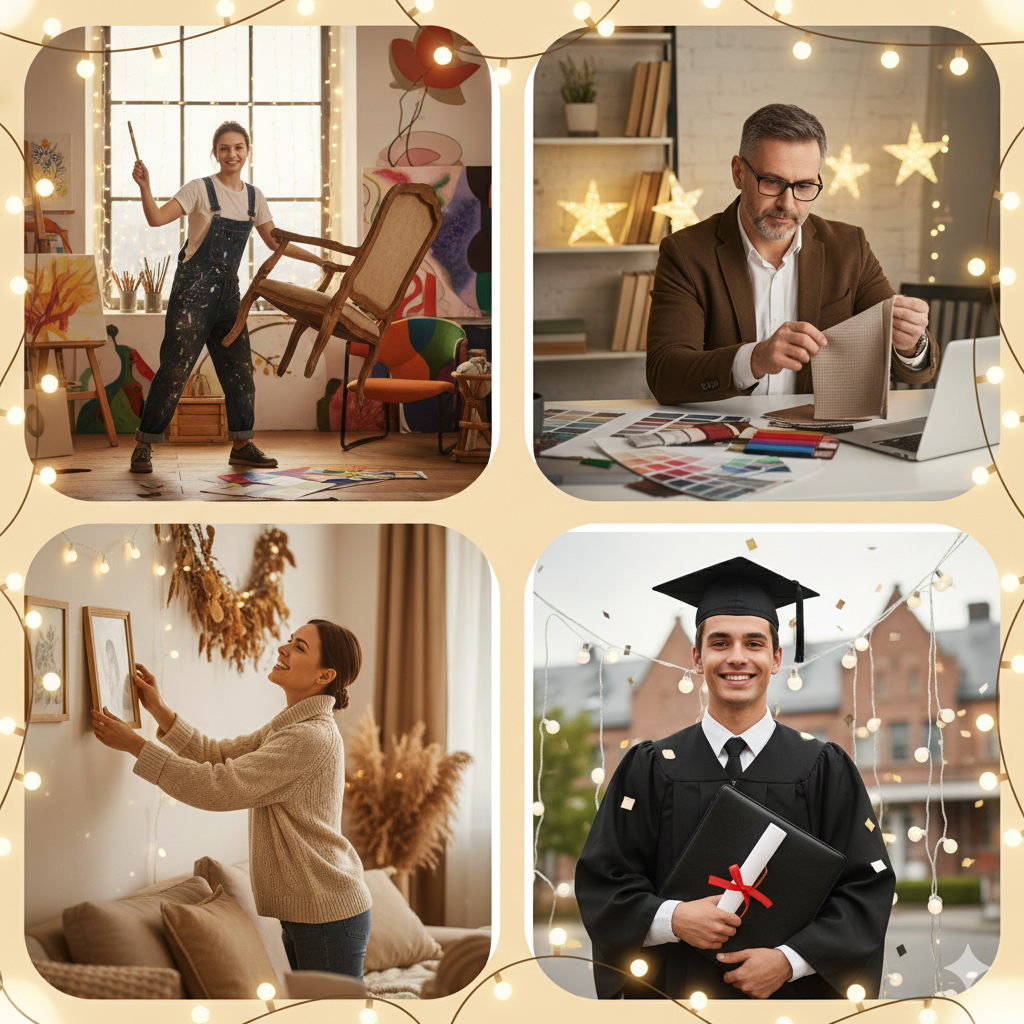 Creative, career changers, homemakers, and graduates who can benefit from interior design courses