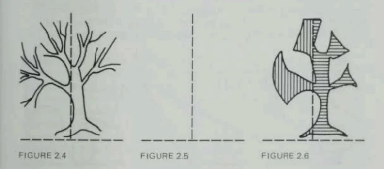 Visual representation of balance and alignment in graphic design
