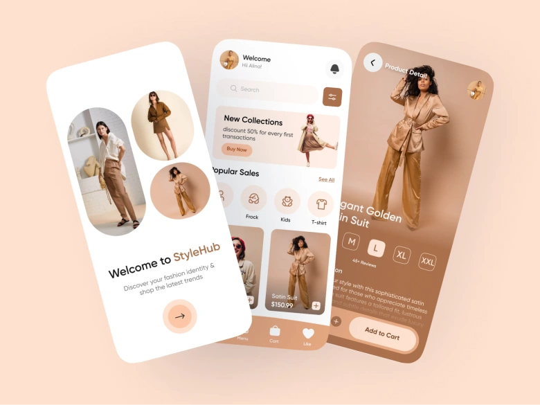 Application of visual hierarchy in a mobile app
