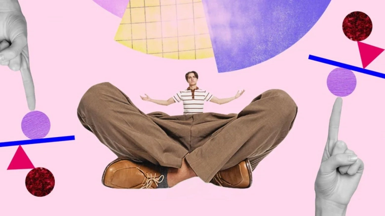 Visual representation of balance and hierarchy in design
