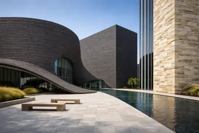 Use of tiles in modern architecture